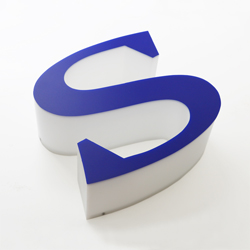 3D acrylic shop sign letters london
